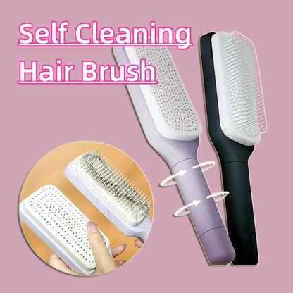 Self-Cleaning Hairbrush Anti-Static Massage Comb