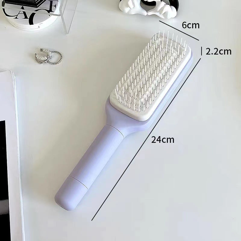 Self-Cleaning Hairbrush Anti-Static Massage Comb